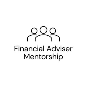 Financial Adviser Mentorship logo outline of three people